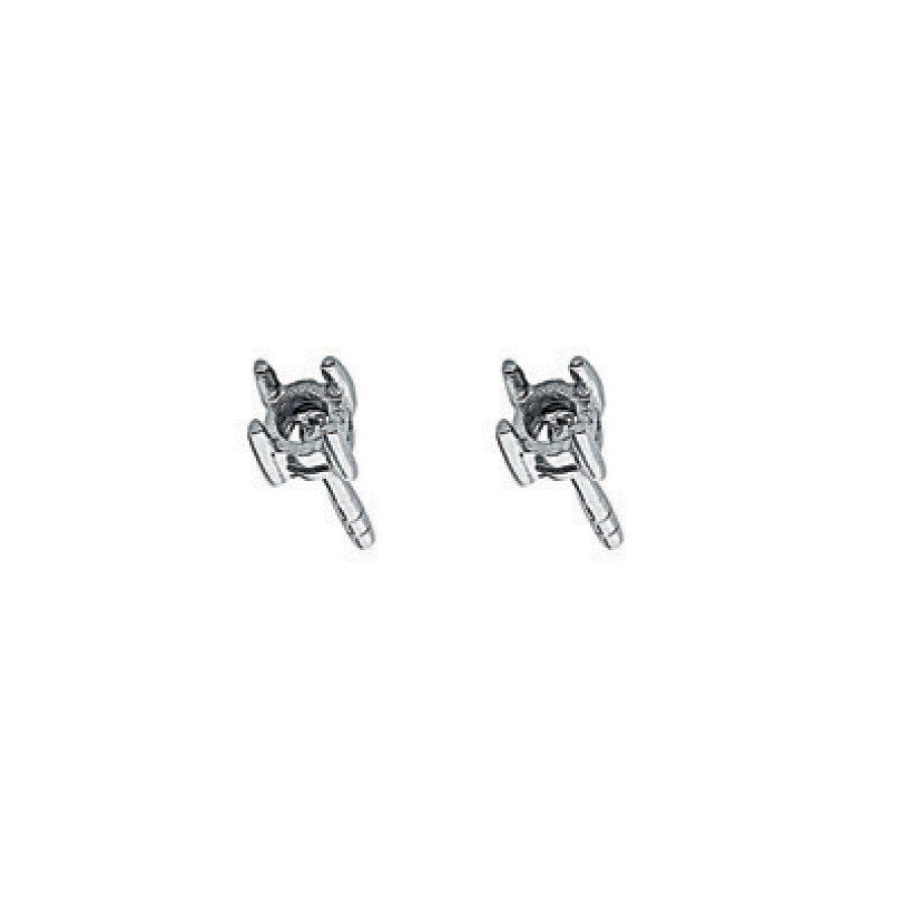 9ct W/G Earrings Mount 0.20ctw