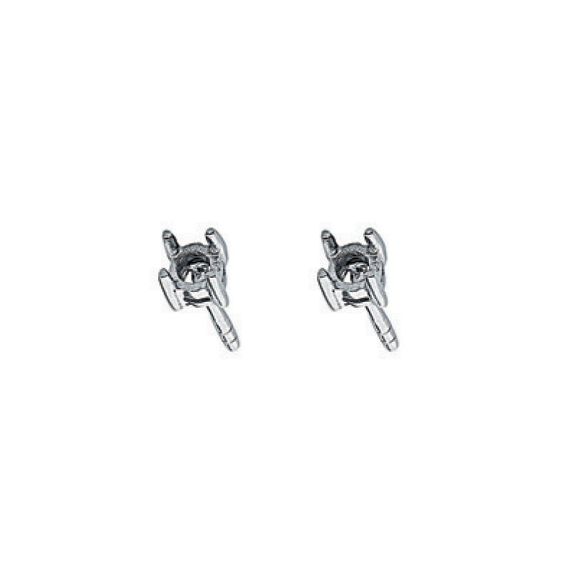 9ct White Gold Earrings Mount 0.20ctw