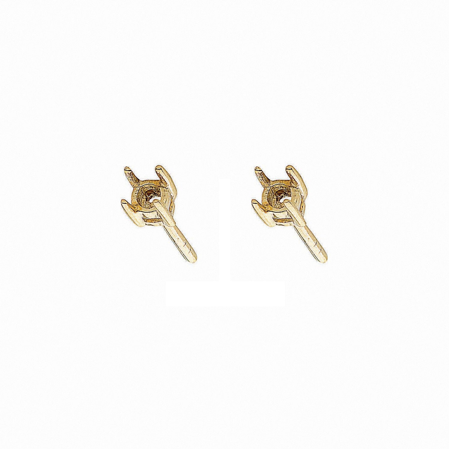 9ct Y/G Earrings Mount 0.15ctw