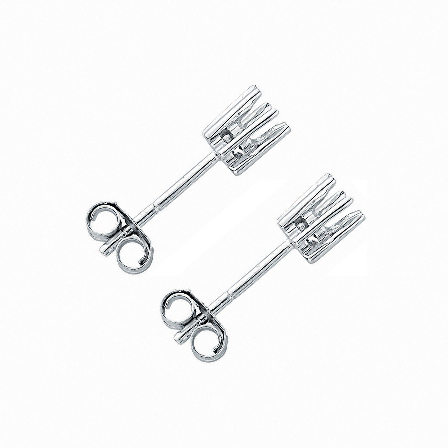 18ct White Gold Earrings Mount 0.25-0.30ctw