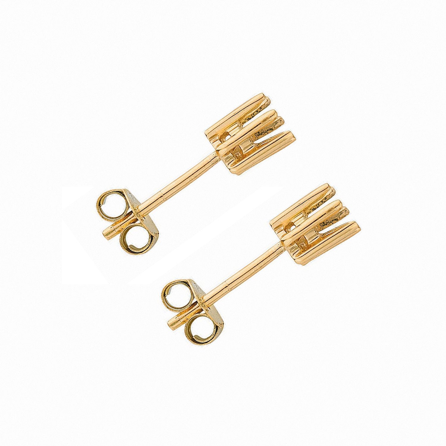 18ct Y/G Earrings Mount 0.25-0.30ctw