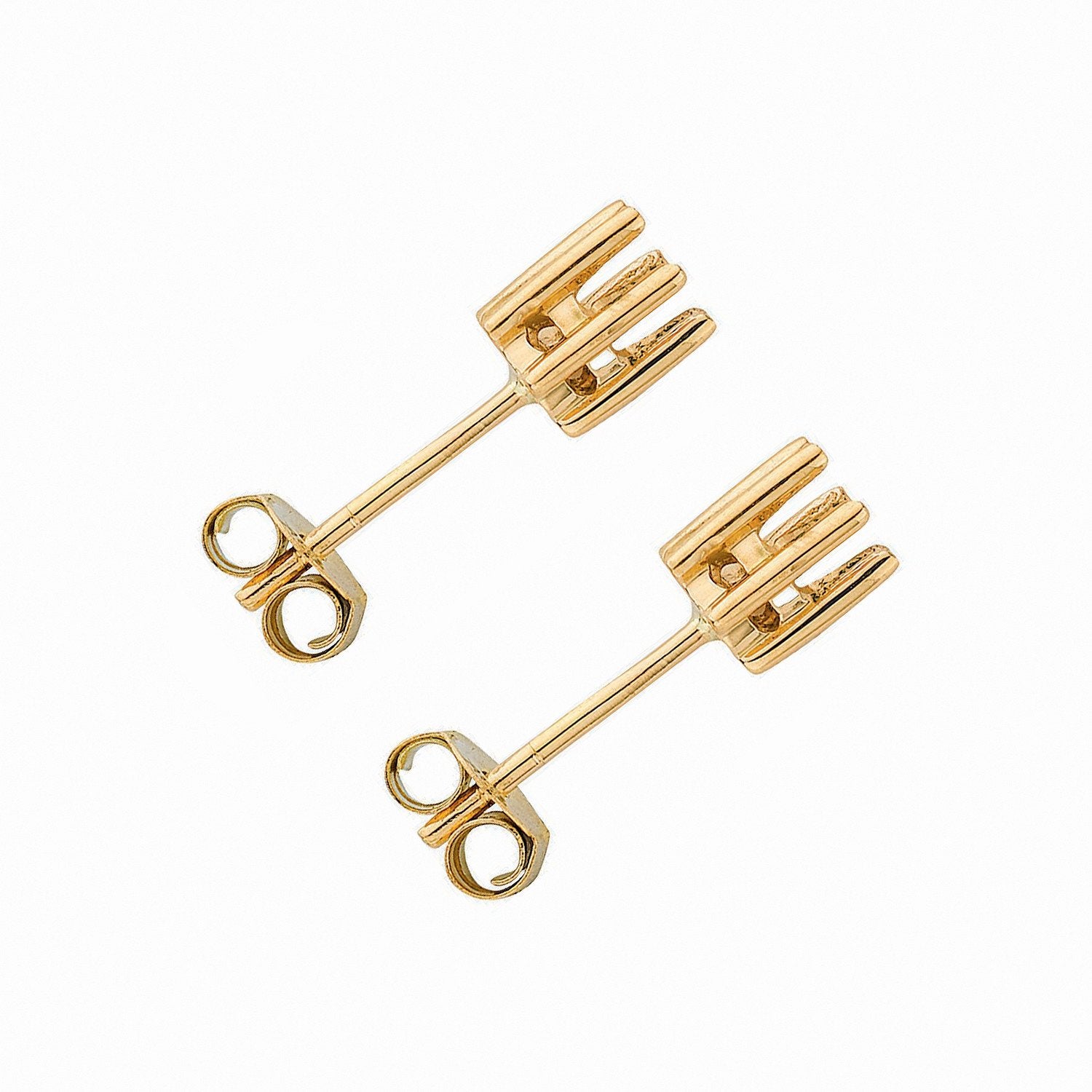 18ct Y/G Earrings Mount 0.70-0.75ctw