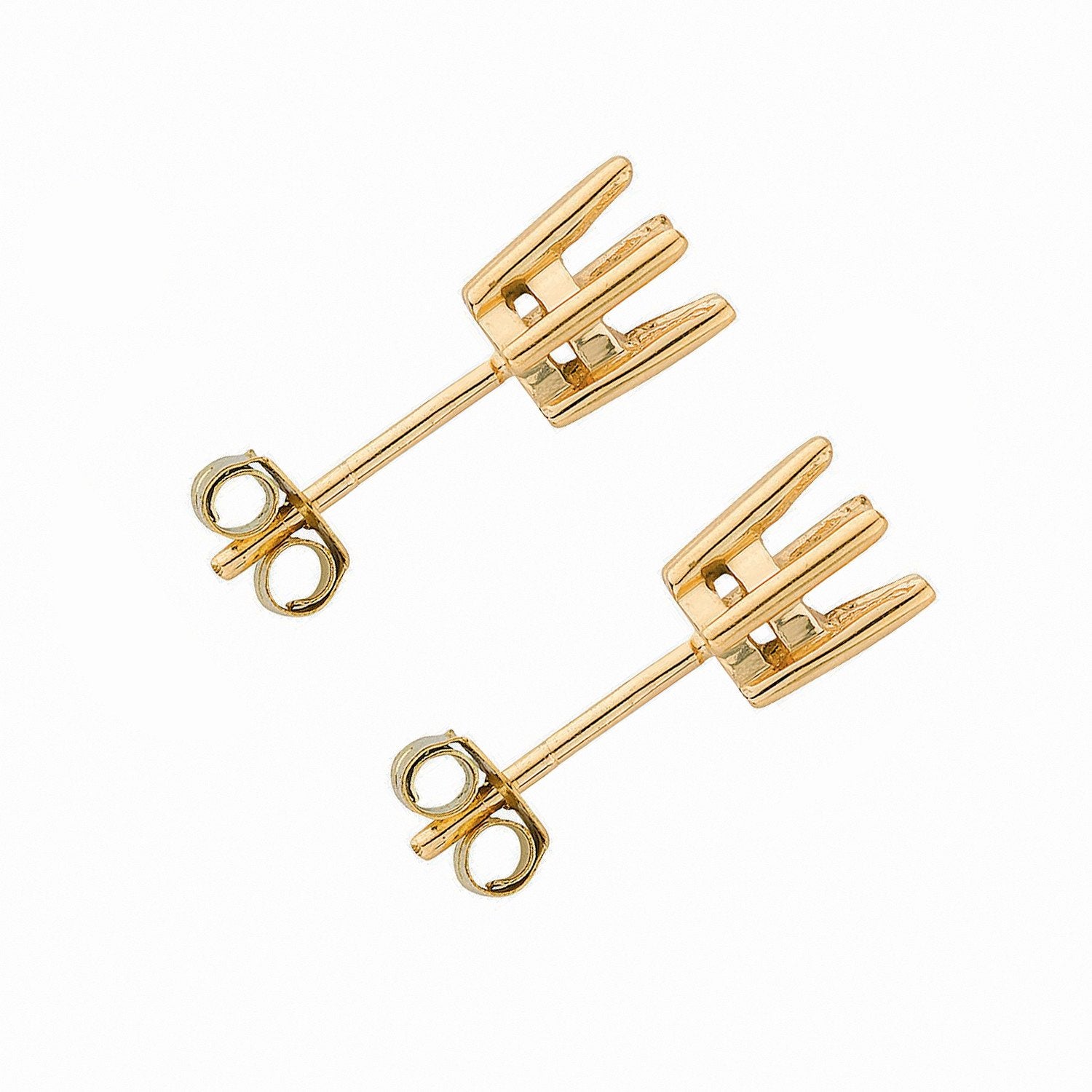 18ct Y/G Earrings Mount 1.00-1.50ctw