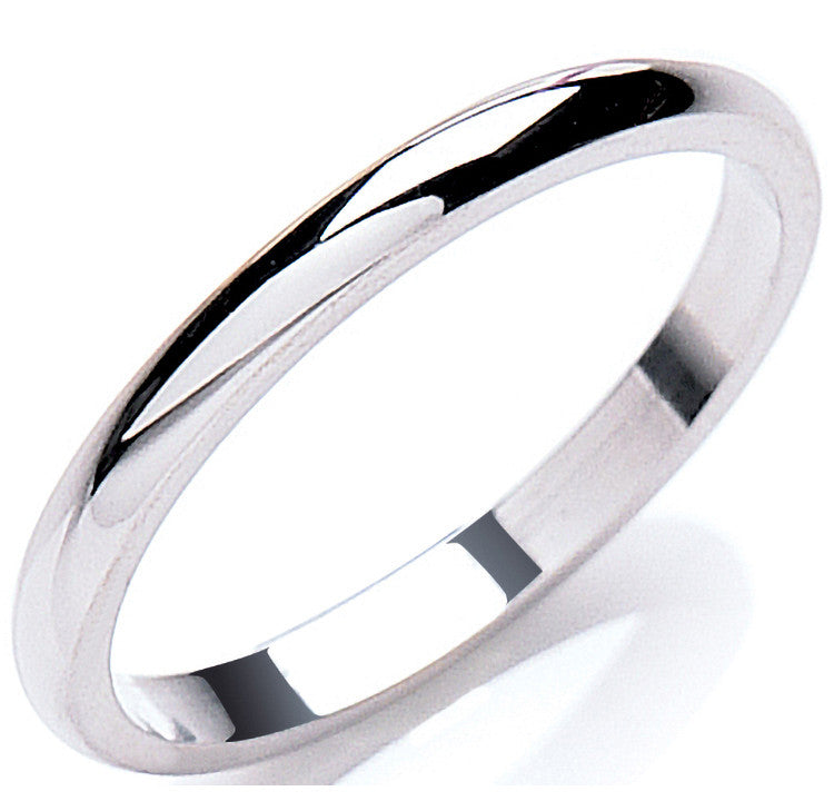 2.5mm Premium D-Shape - Platinum