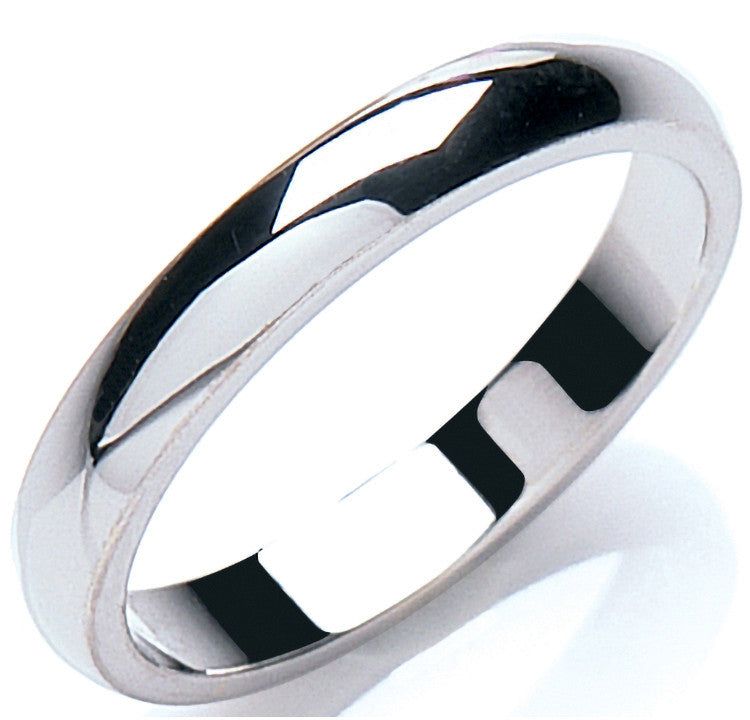 3mm Premium D-Shape - Platinum