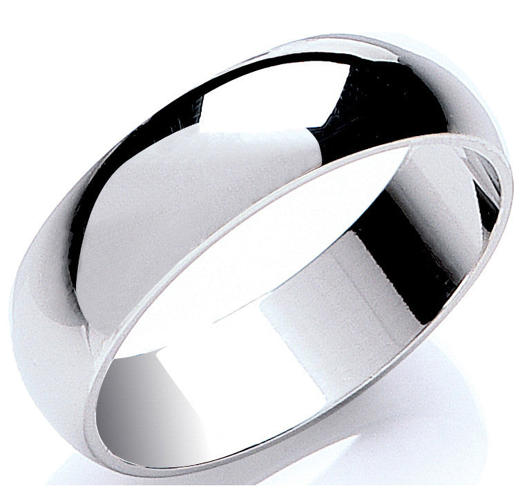 6mm Premium D-Shape - Platinum