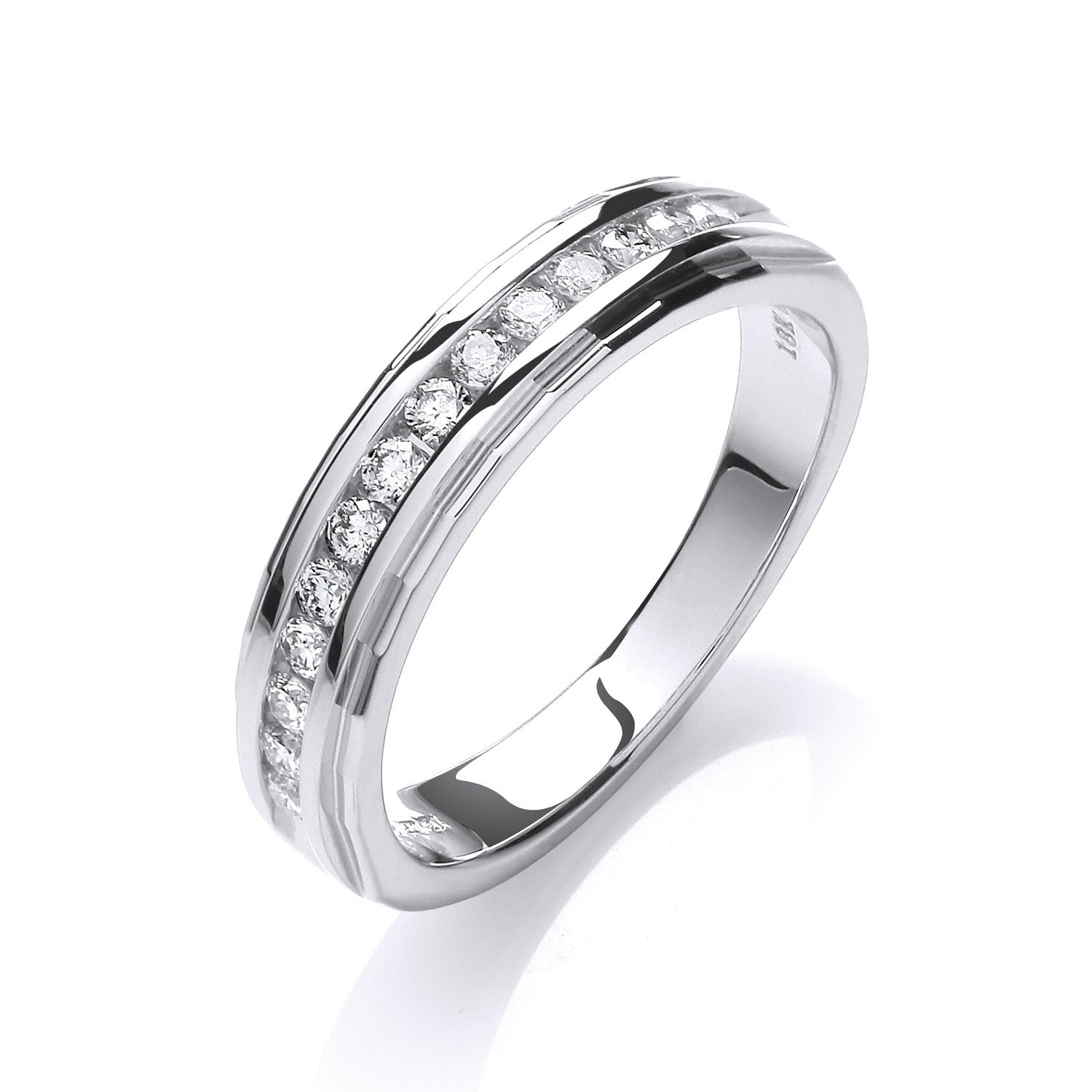 18ct White Gold 0.25ctw Diamond Eternity Ring - 18ct Gold