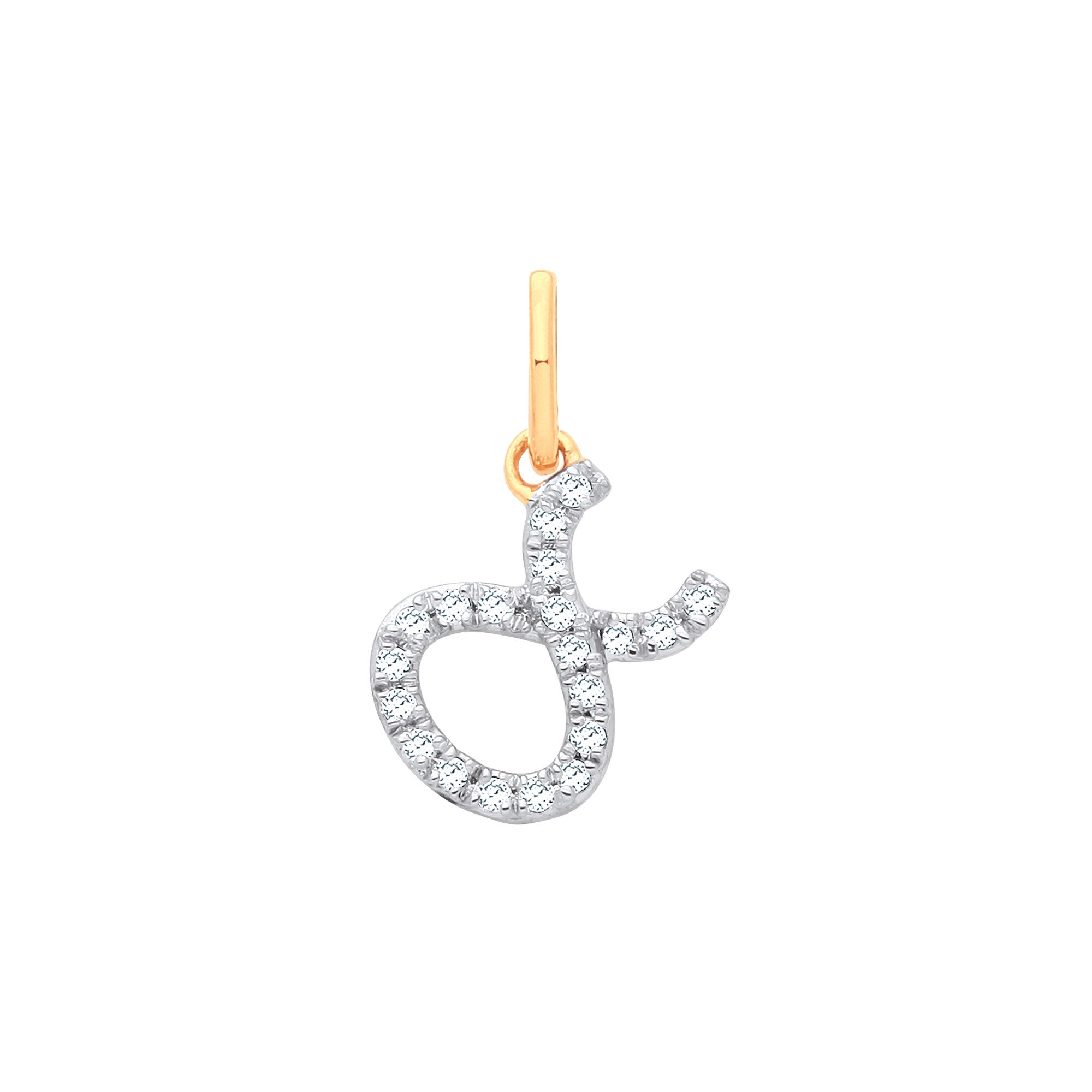 9ct Yellow Gold Taurus Zodiac 0.10ct pendant - 9ct Gold