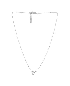 Silver Heart & Infinity 16" + 2” Extender Necklace/07" Bracelet