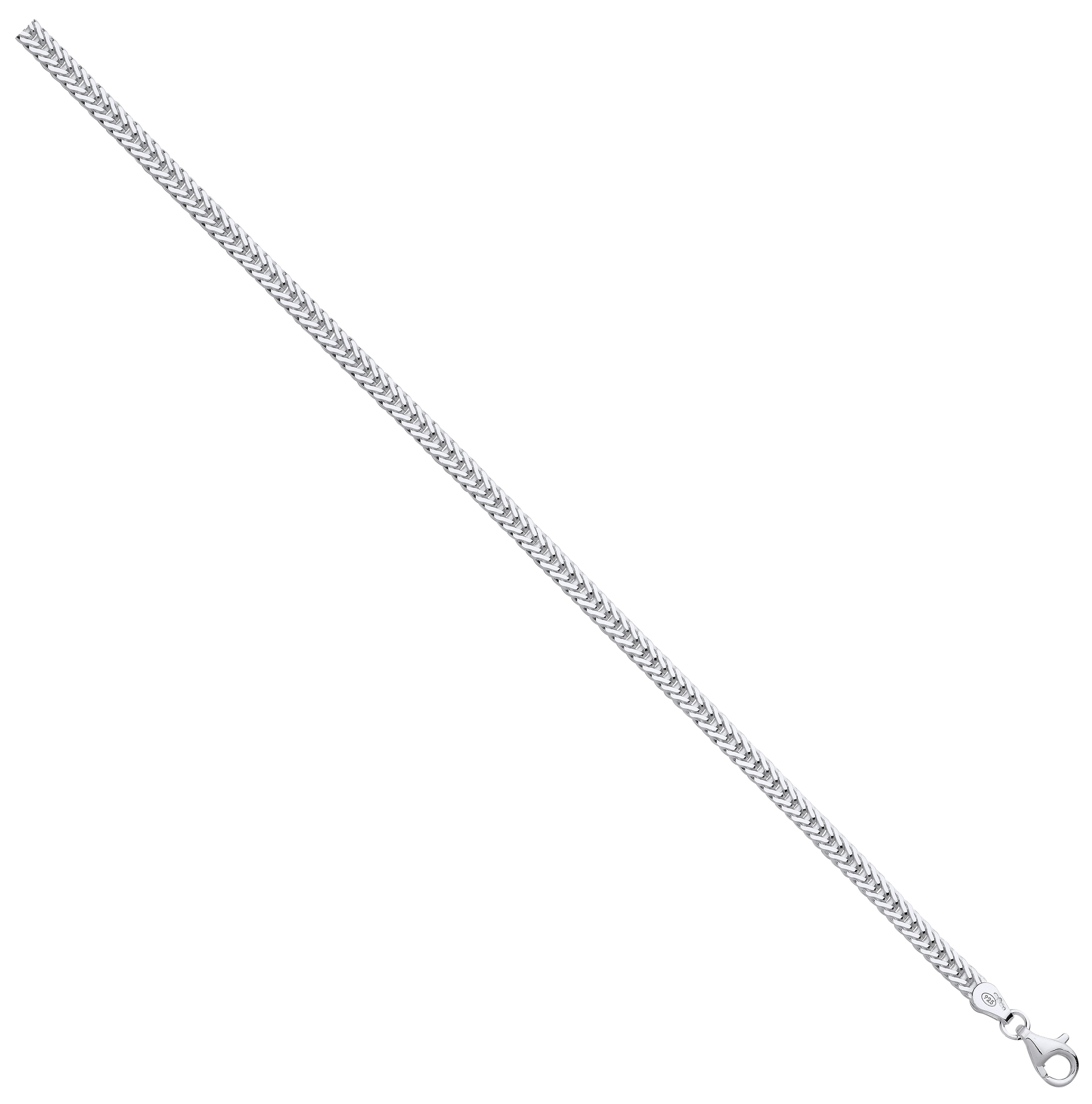 Silver 4mm Foxtail Chain - Silver