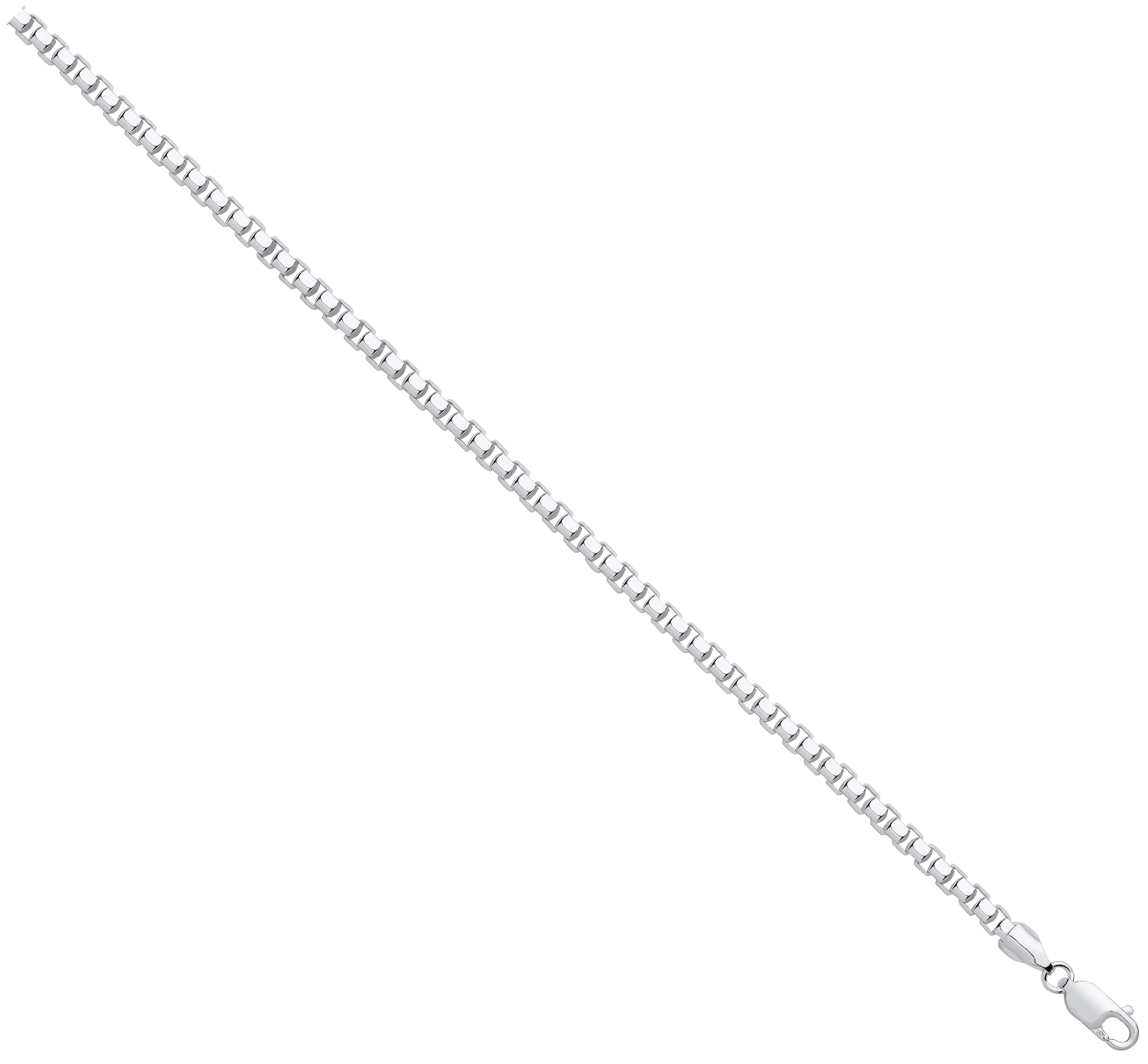 Silver 4mm Box Chain - Silver