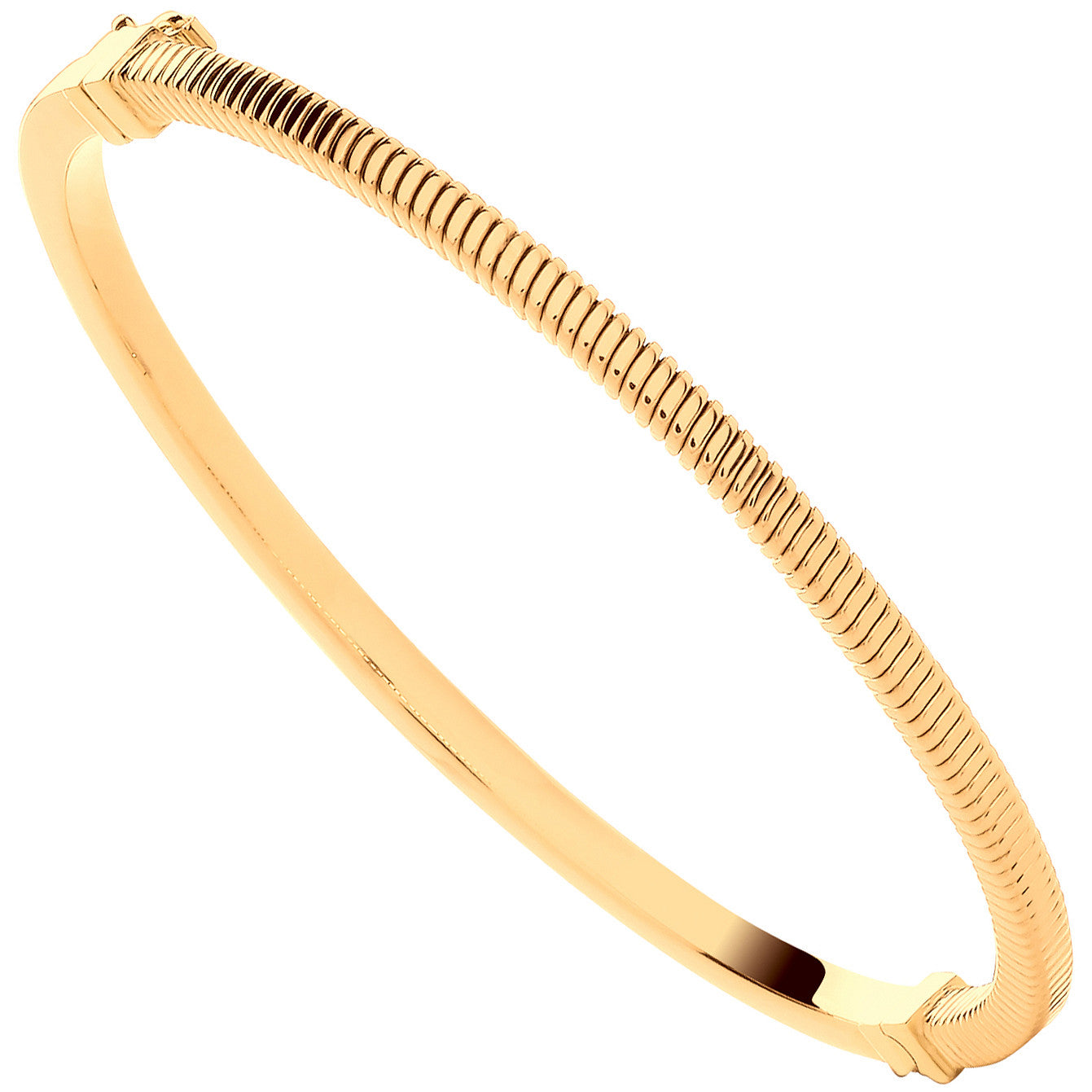 Yellow Gold Snake Style Ladies Bangle - 9ct Gold