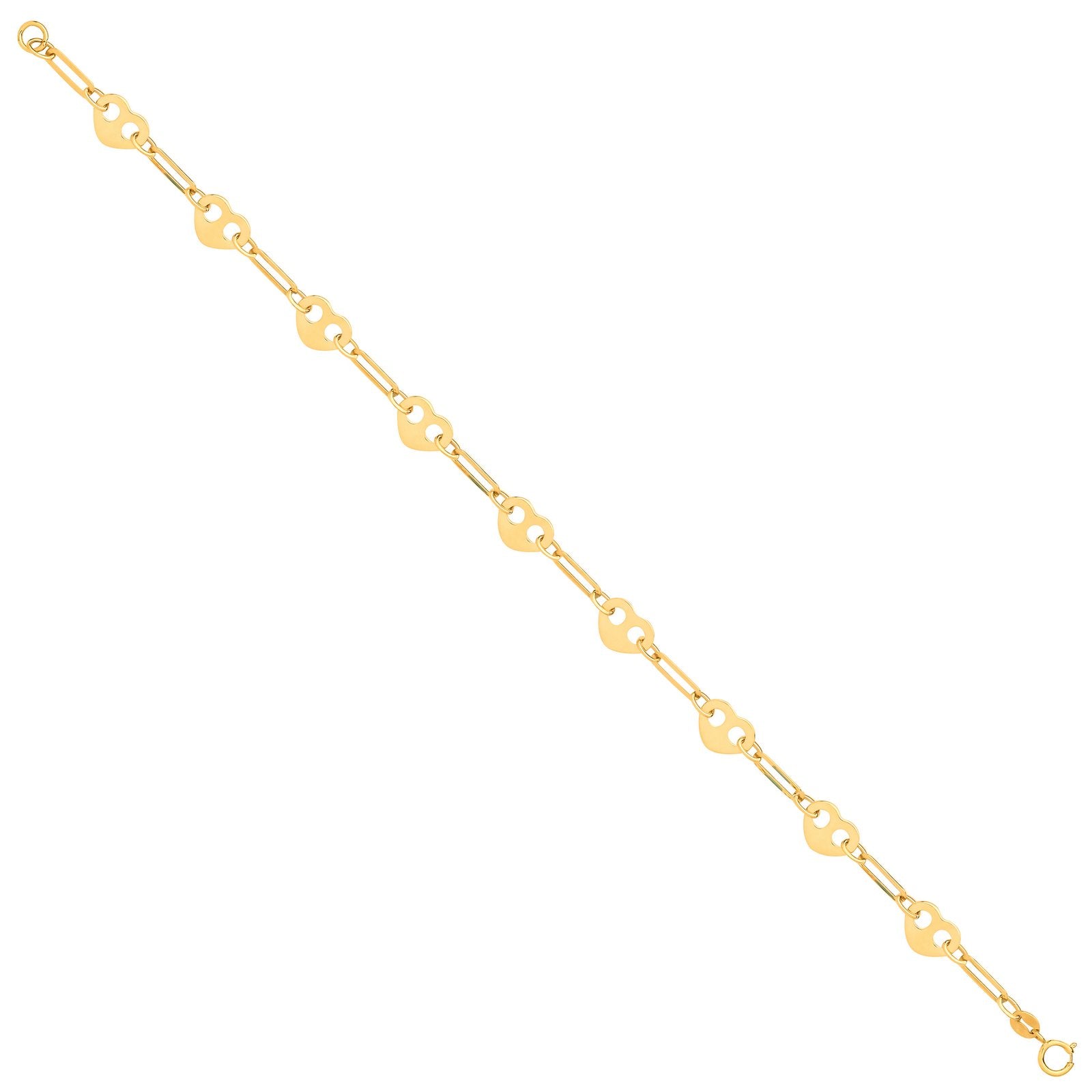 Y/G Hearts Ladies Bracelet