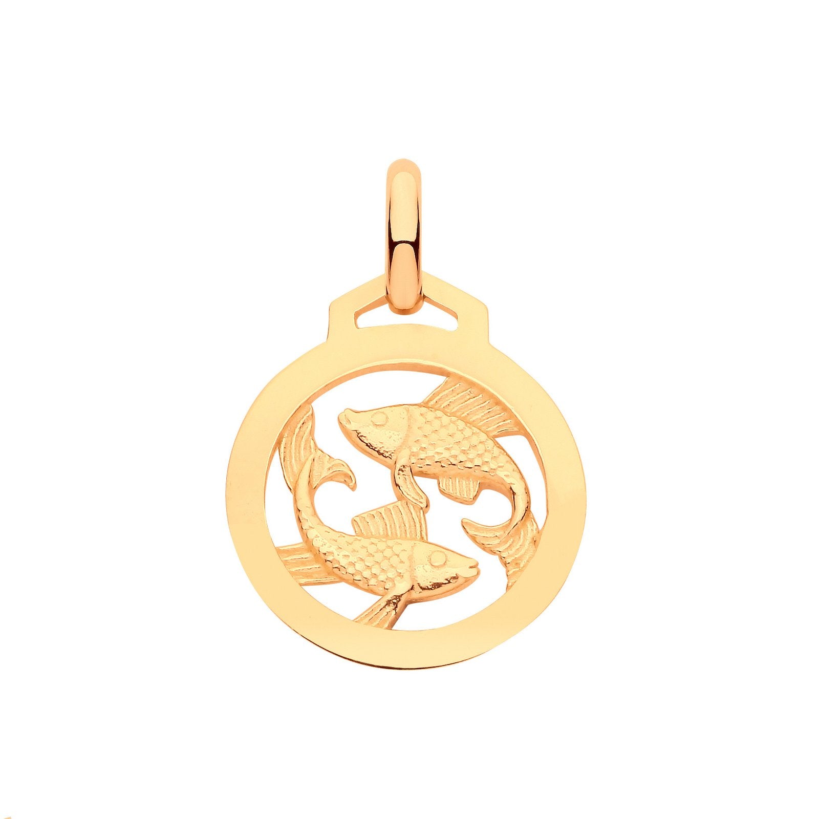 Y/G Round Zodiac Pendant PISCES