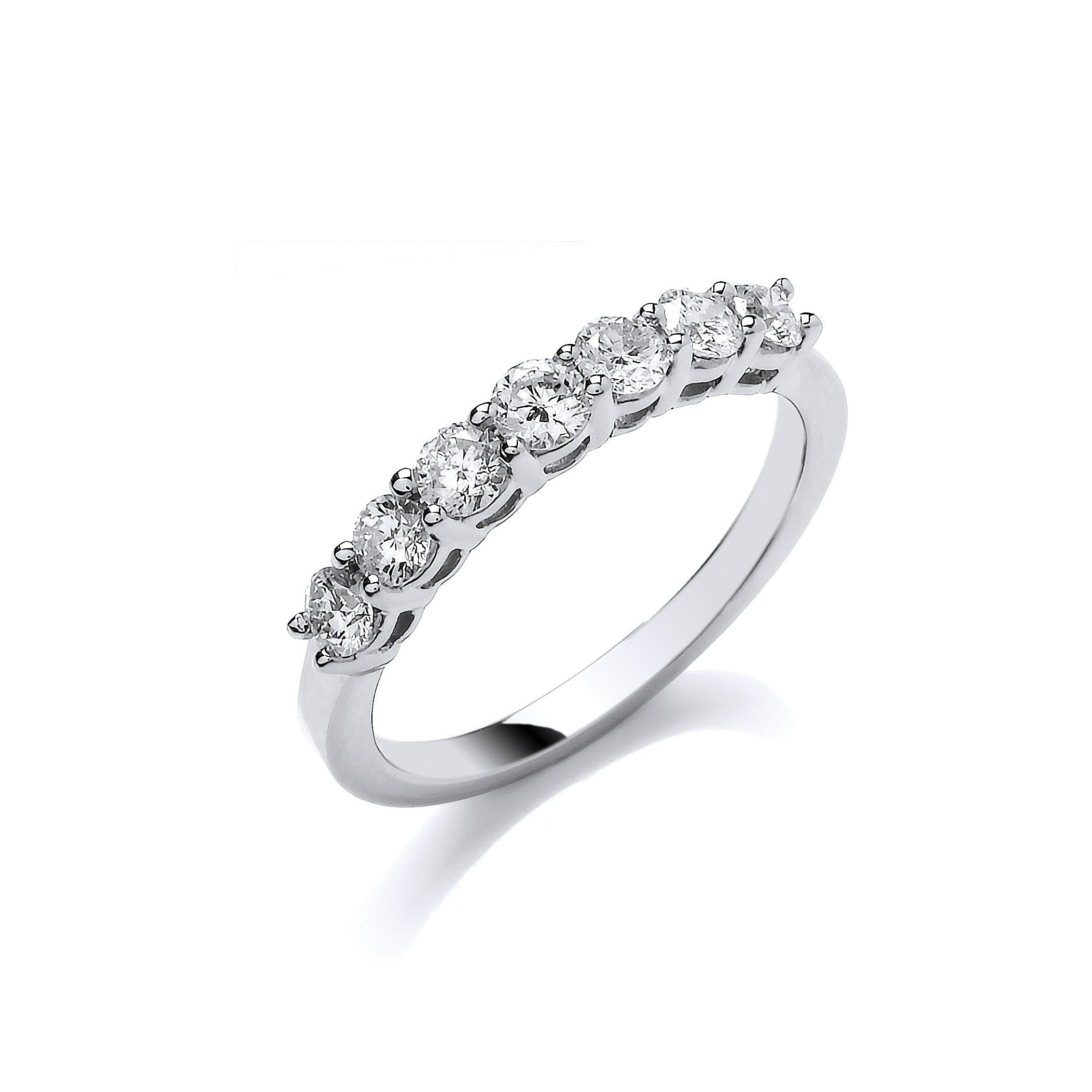 Platinum 0.70ct G/H-Vs Diamond Ring - Platinum