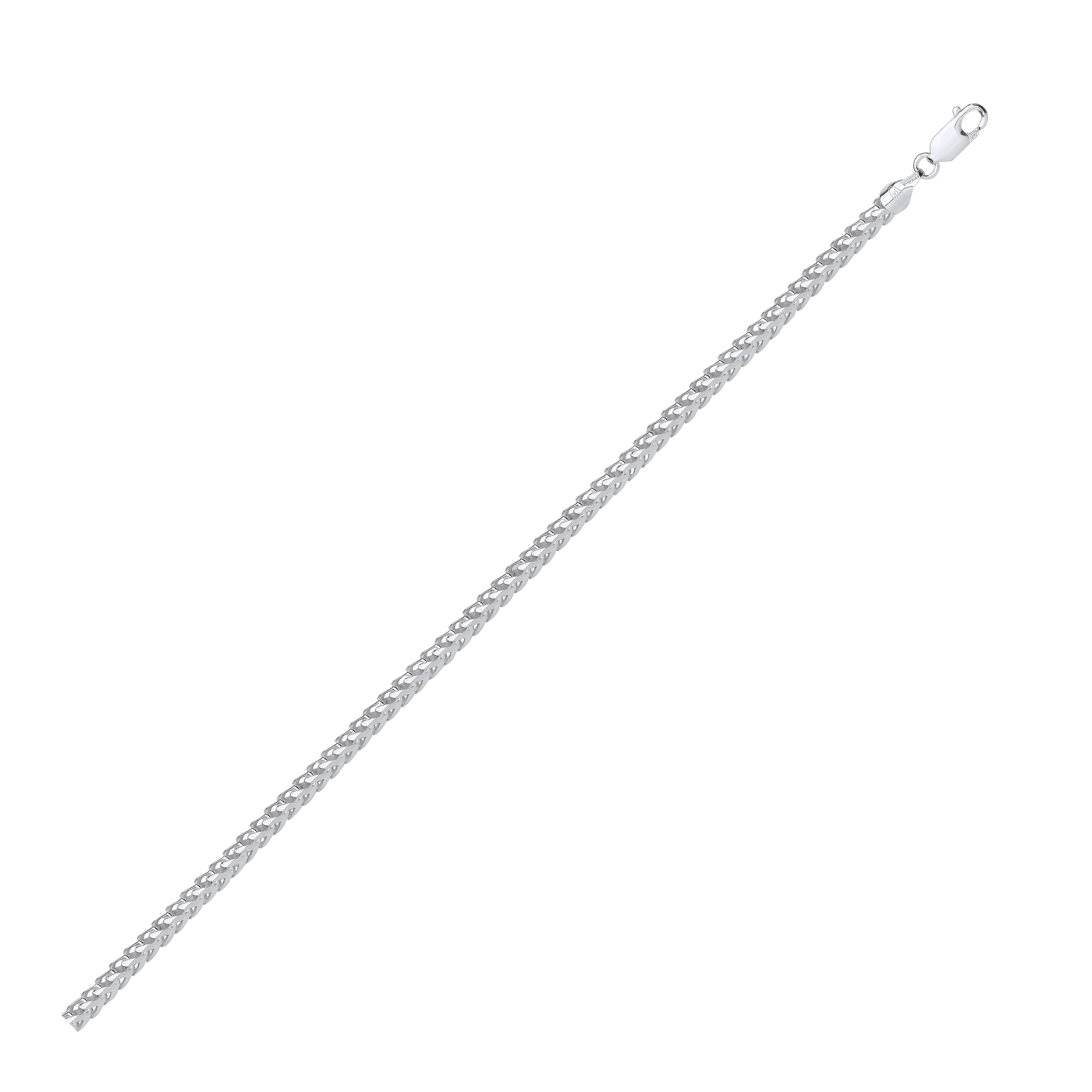 Silver 4.0mm Solid Franco Chain - Silver