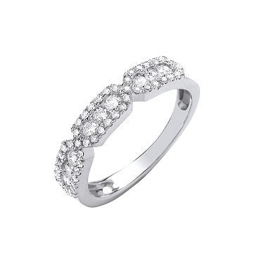9ct White Gold 0.50ct Eternity Ring - 9ct Gold