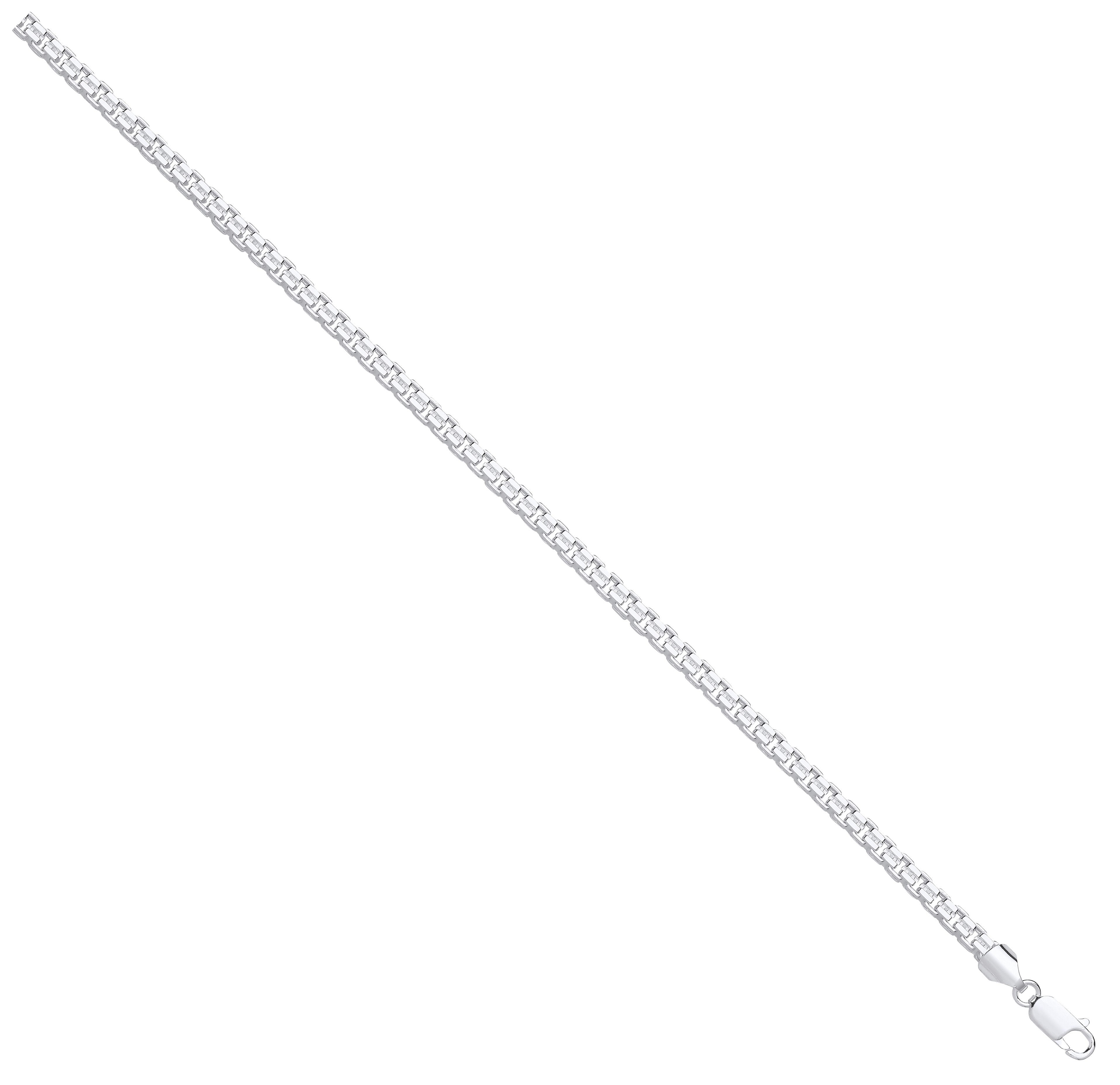 Silver 4mm Cage Chain - Silver