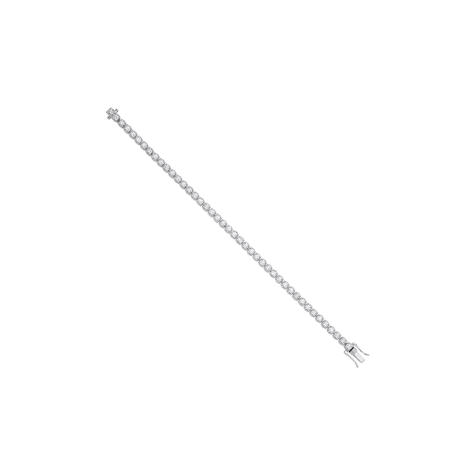 9ct White Gold 5.00ctw LAB GROWN Diamond Tennis Bracelet IGI Certified