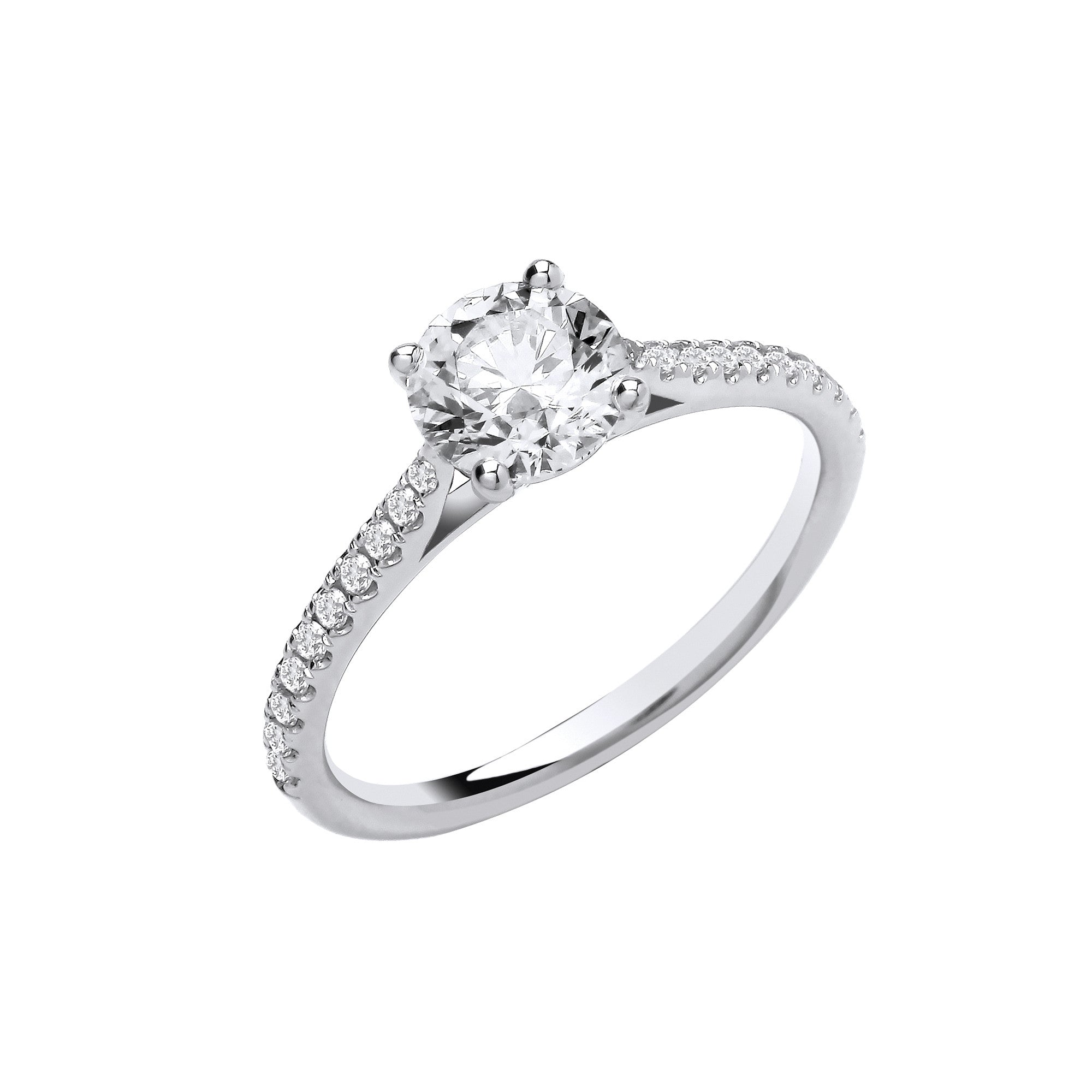 18ct White Gold 1.15ctw LAB GROWN Diamond Ring IGI Certified - 18ct Gold