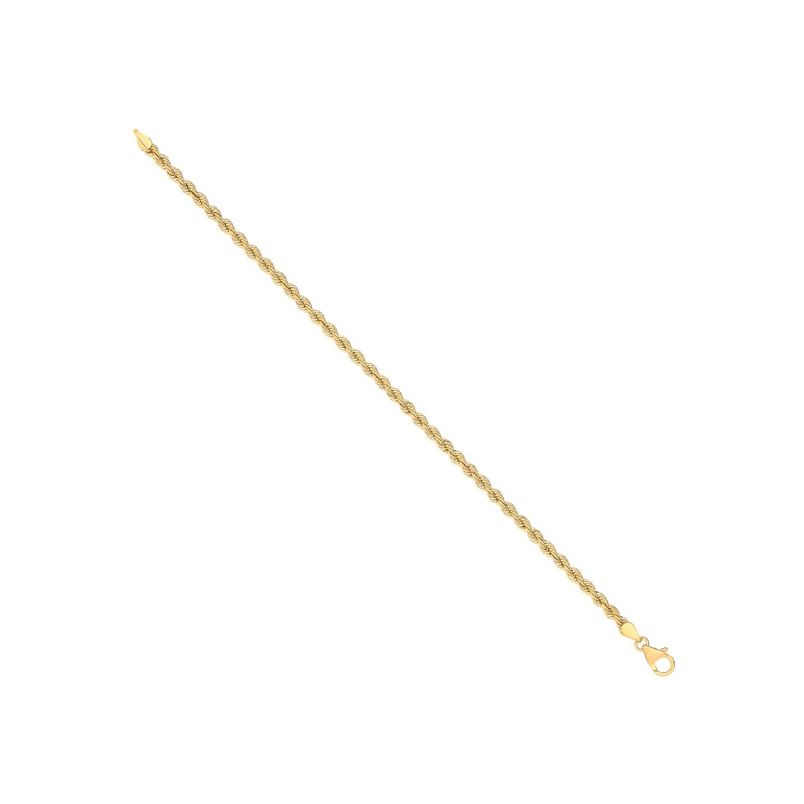 14ct Y/G Hollow Rope 3.3mm Chain