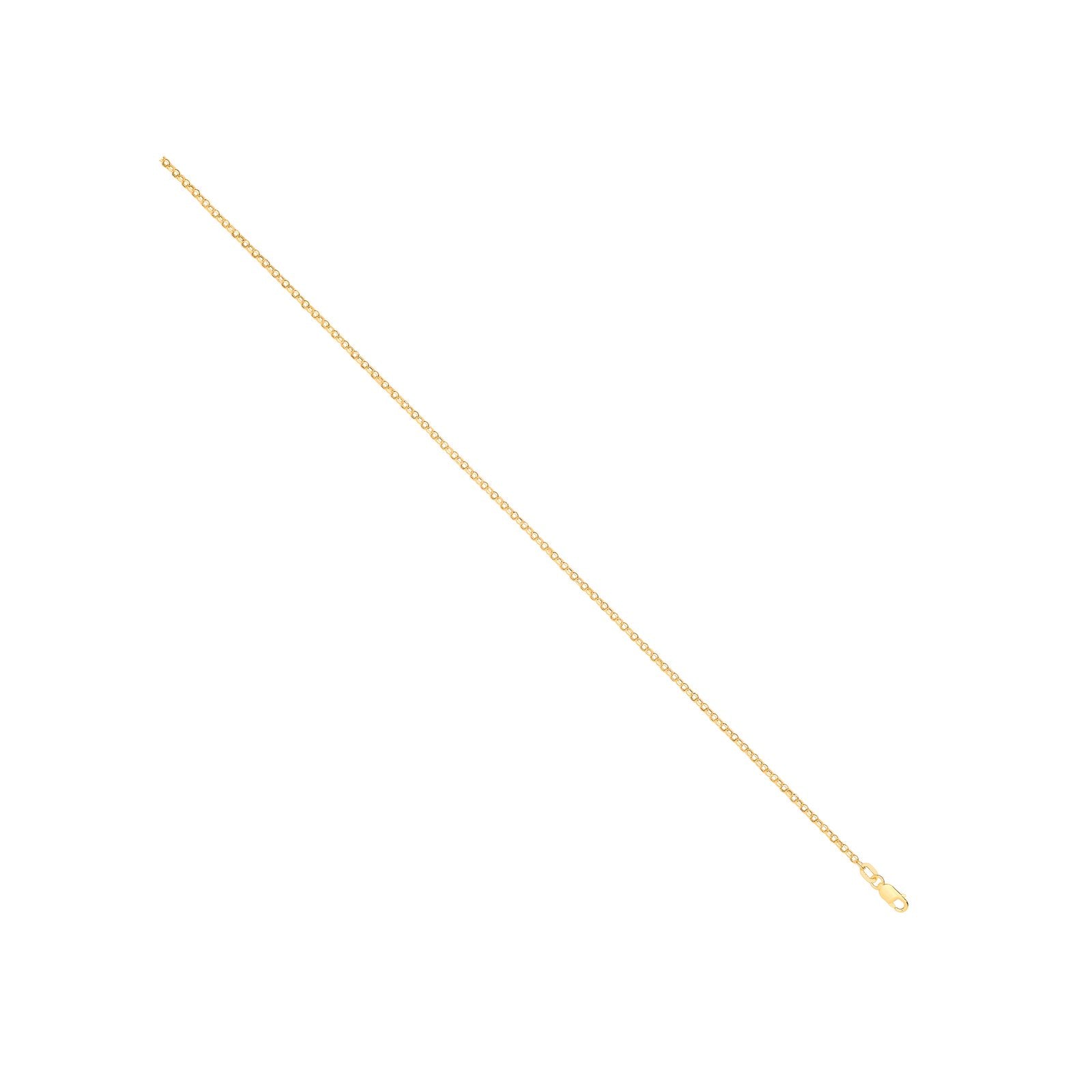 14ct Y/G Hollow Round D/C Belcher 1.9mm Chain
