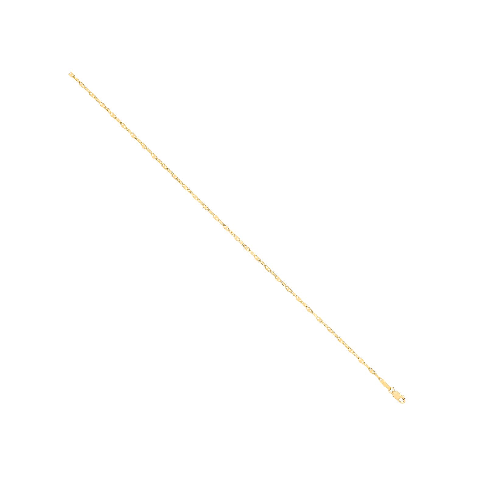 14ct Y/G Hollow Shiny Anchor 2.2mm Chain