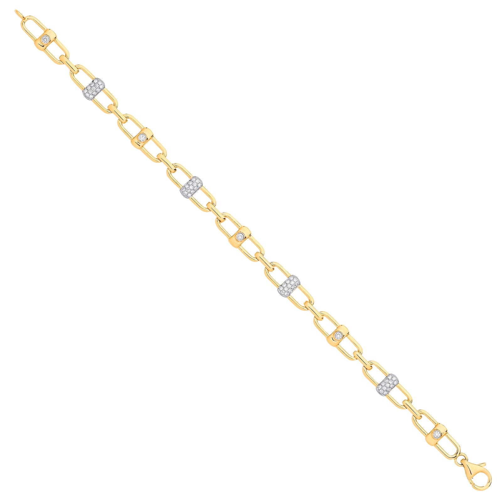 9ct Yellow Gold 0.38ctw Bracelet