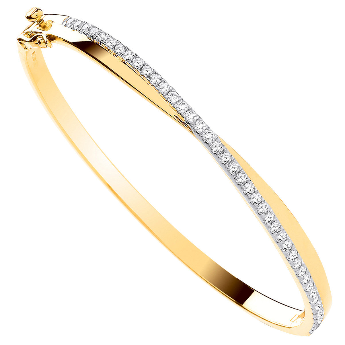 9ct Yellow Gold 1.00ctw Bangle - 9ct Gold