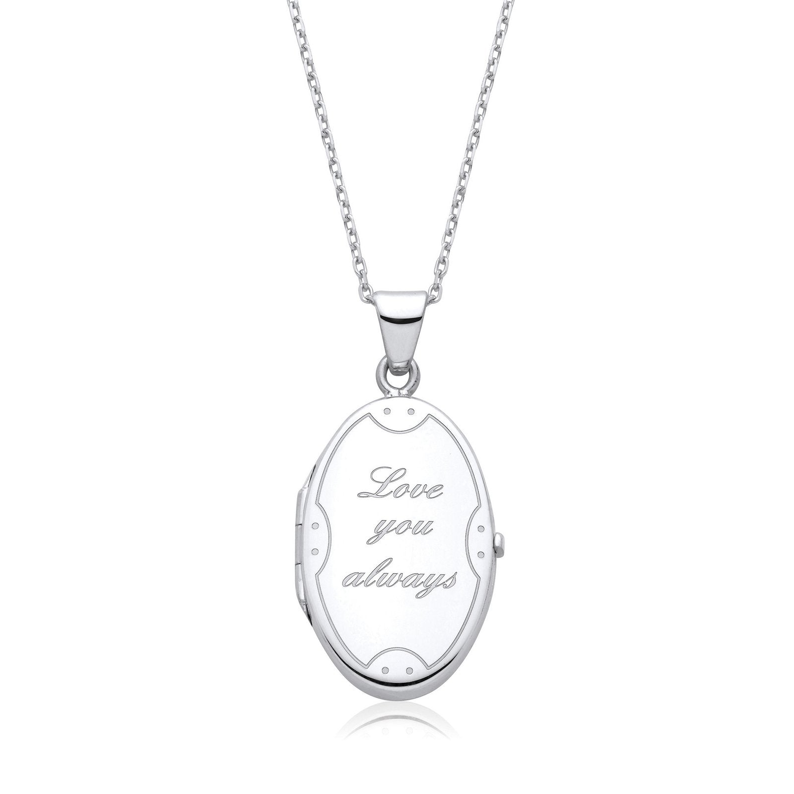 Love You Always Oval Locket