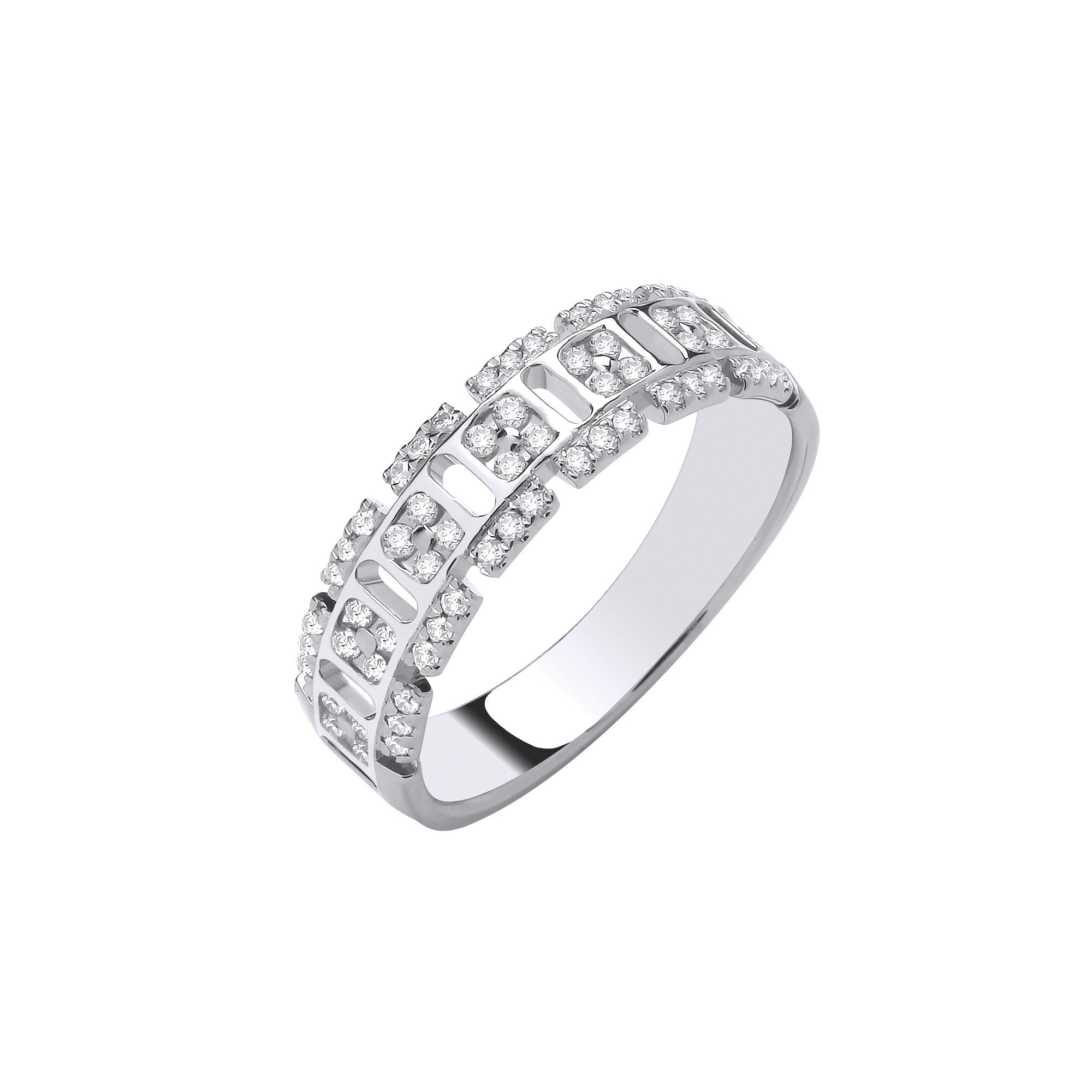 9ct White Gold 0.33ctw Dress Ring - 9ct Gold