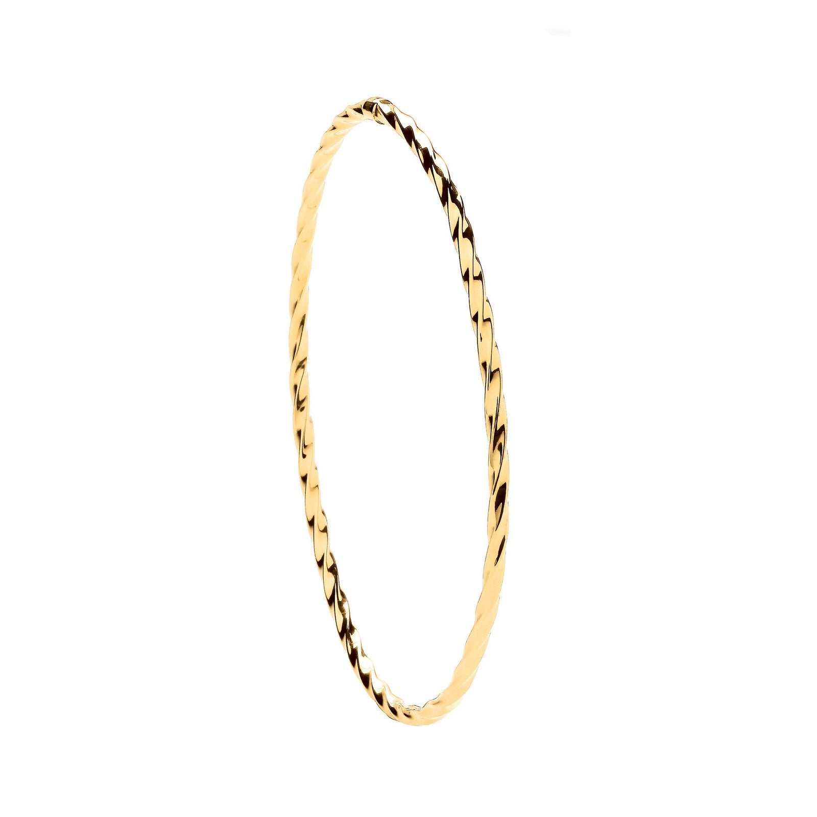 Y/G Round 2.5mm Twist Bangle