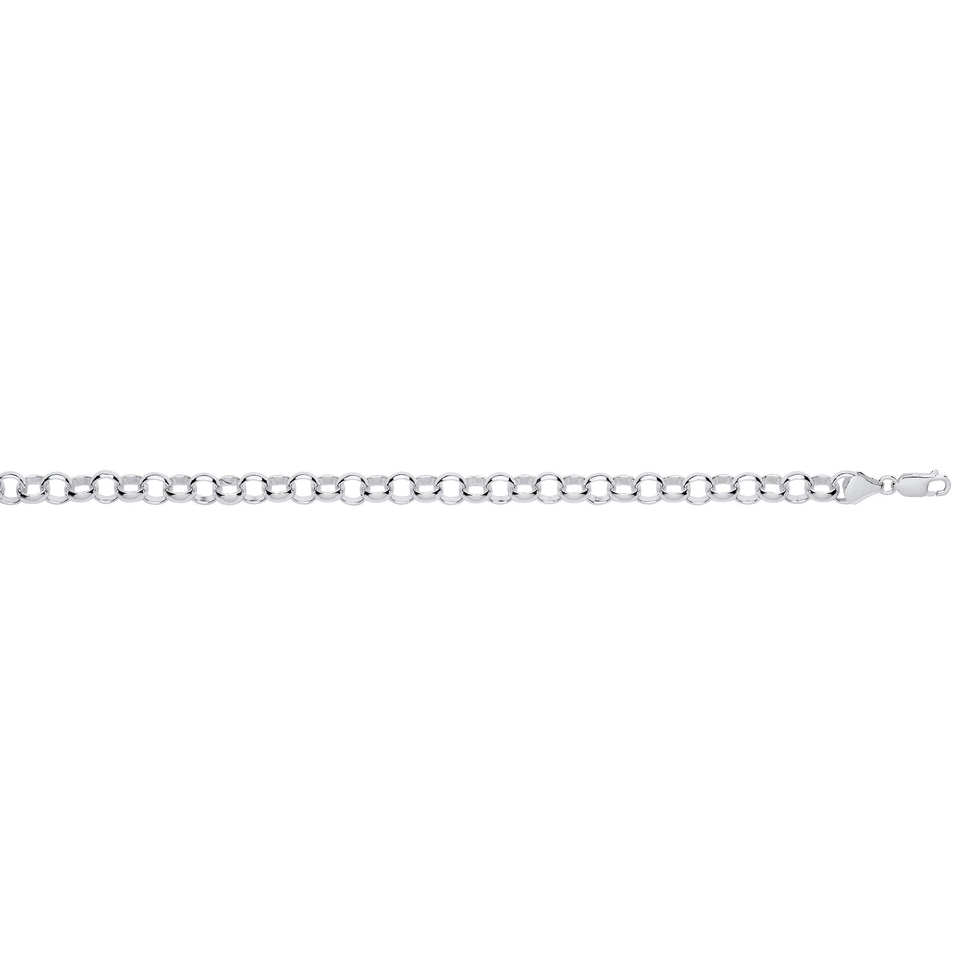 Silver 8mm Round Belcher Chain - Silver