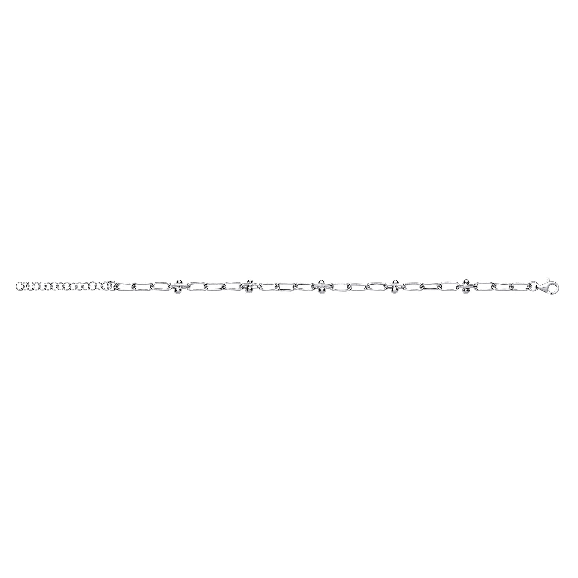 Silver Fancy Link Ladies Bracelet