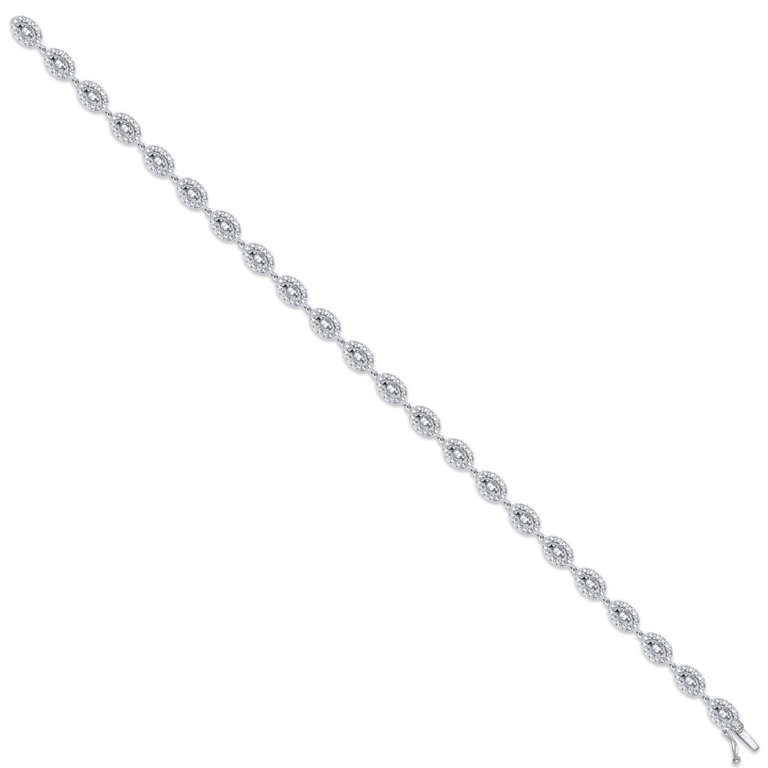 18ct White Gold 2.35ct G-VS Diamond Bracelet