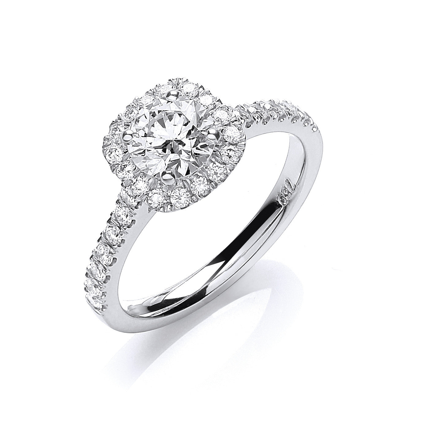 18ct White Gold 1.00ctw Certificated Engagement Ring - 18ct Gold