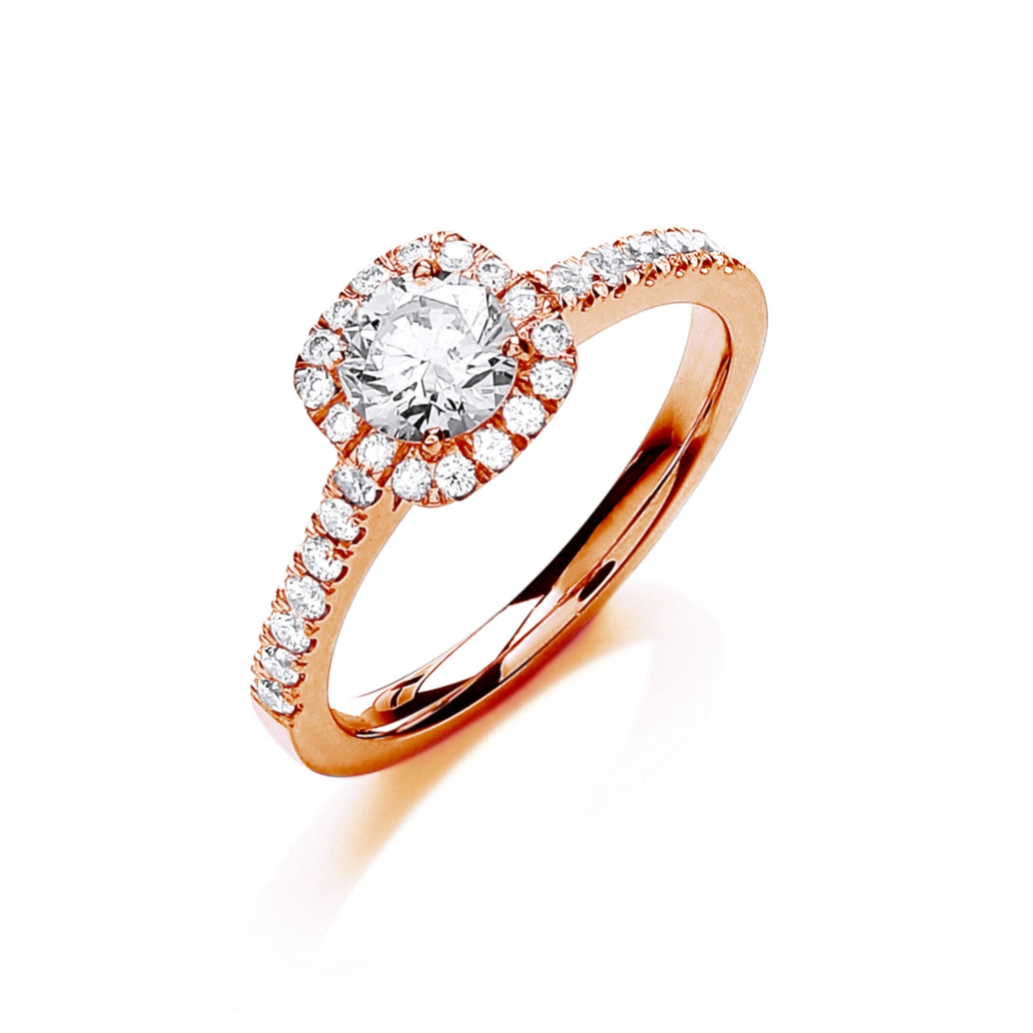 18ct Rose Gold 0.80ctw Certificated Engagement Ring - 18ct Gold