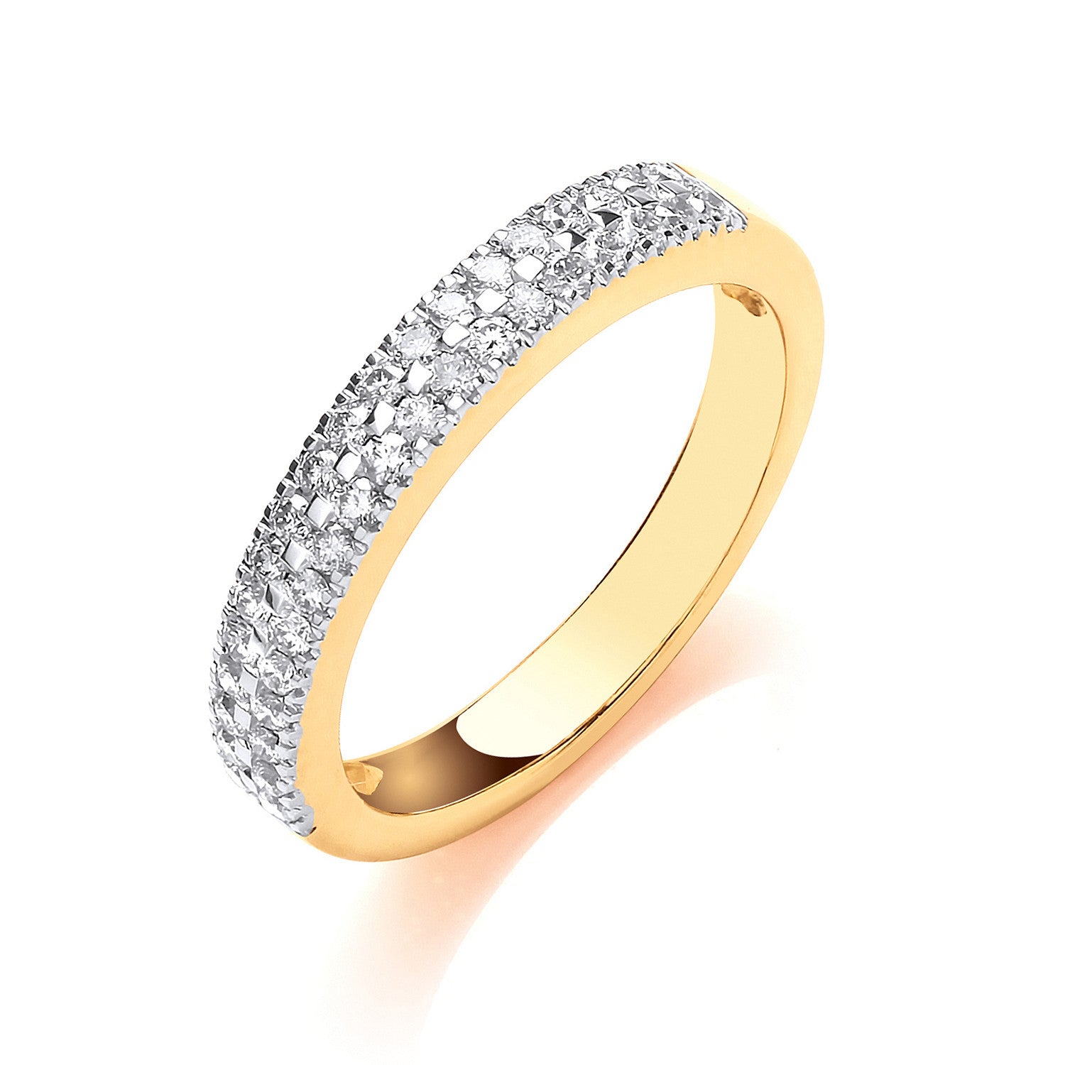18ct Yellow Gold 0.35ctw Diamond Eternity Ring - 18ct Gold