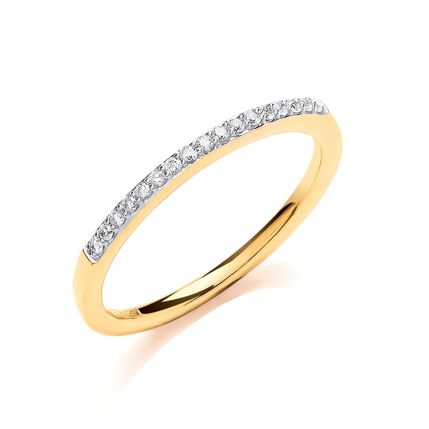 9ct Yellow Gold 0.10ct Eternity Ring - 9ct Gold