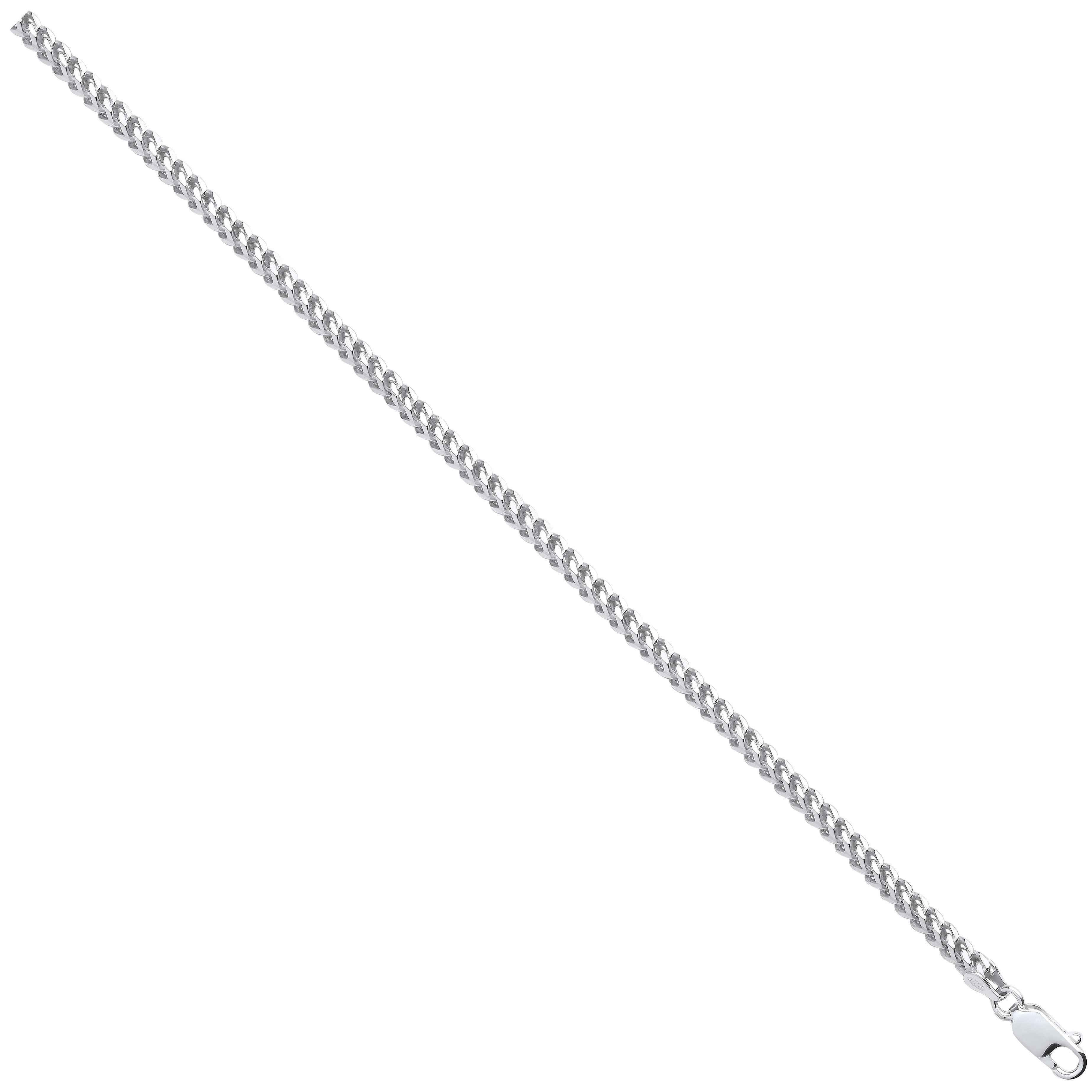 Silver 3mm Solid Franco Chain - Silver