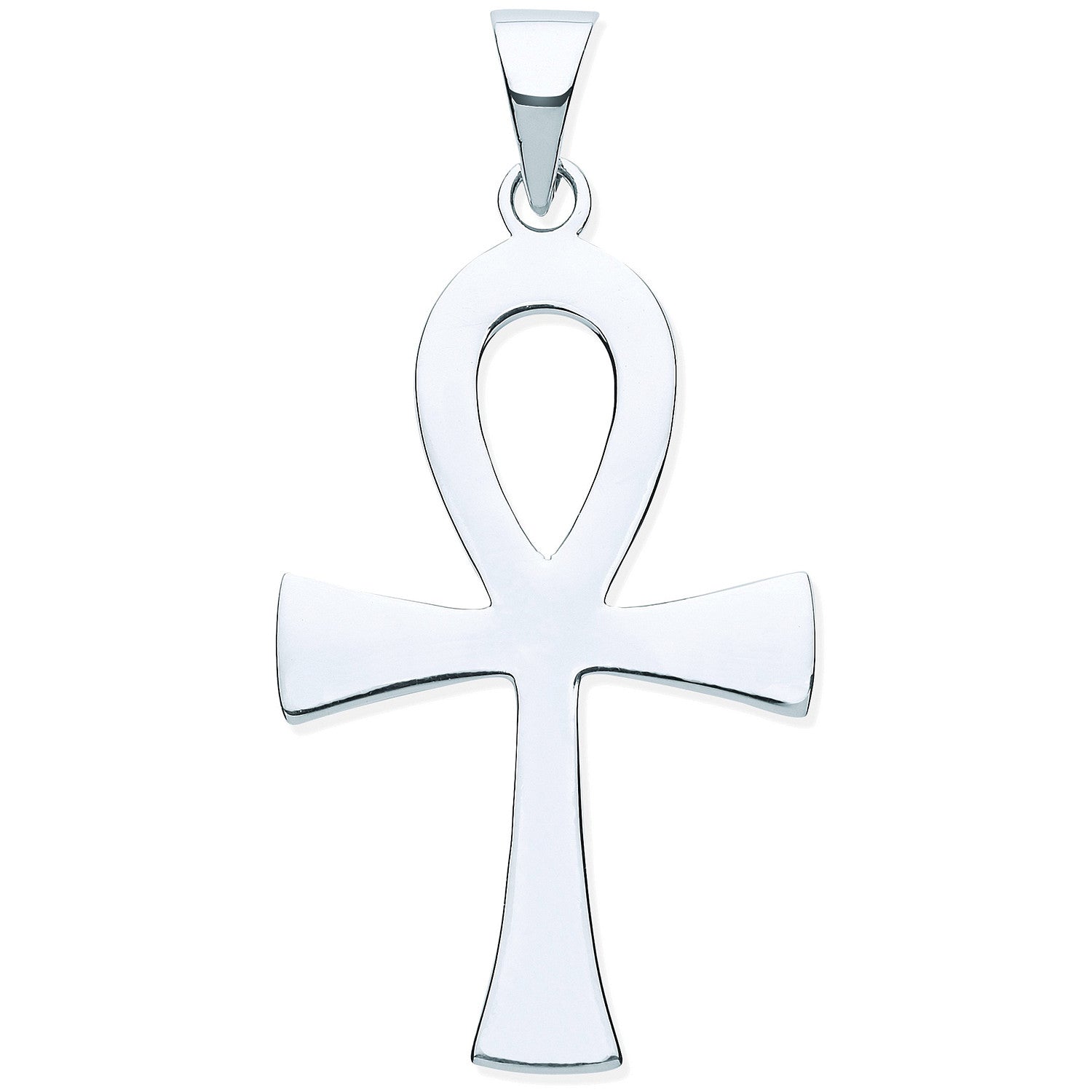 Silver Ankh Cross - Key of Life - Silver