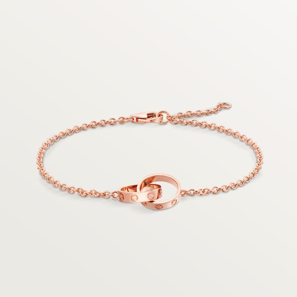 Cartier Love Bracelet On Chain 18K Rose Gold