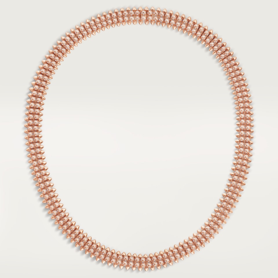 Cartier Clash de Cartier Flexible Double Necklace Rose Gold Diamonds