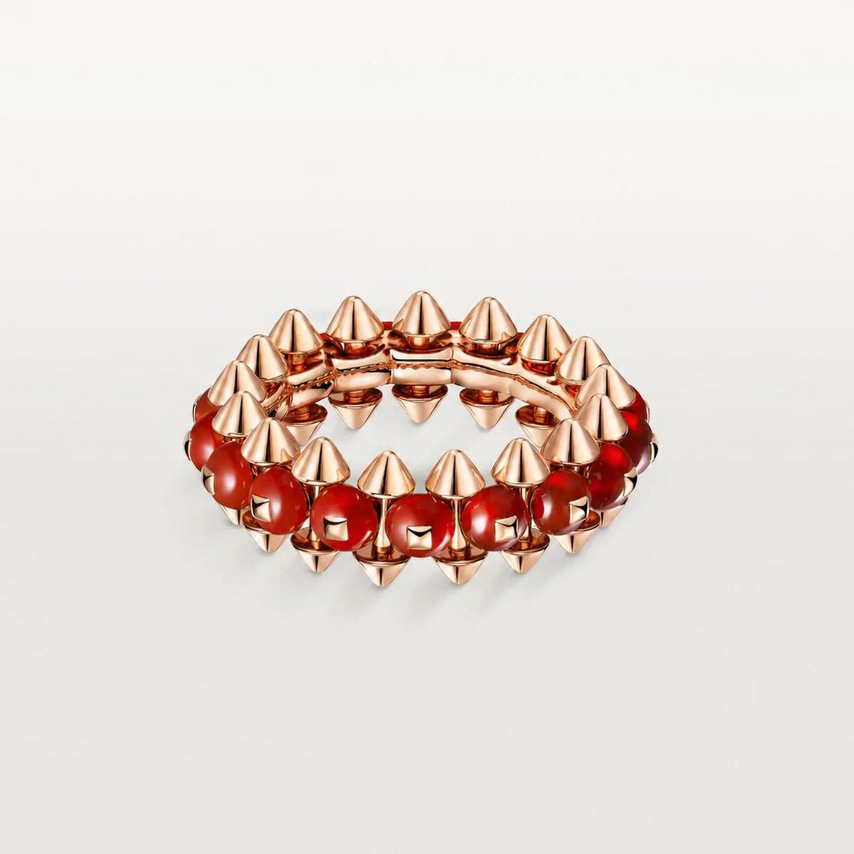 Cartier Clash de Cartier Ring Red-Dyed Agate 18K Rose Gold