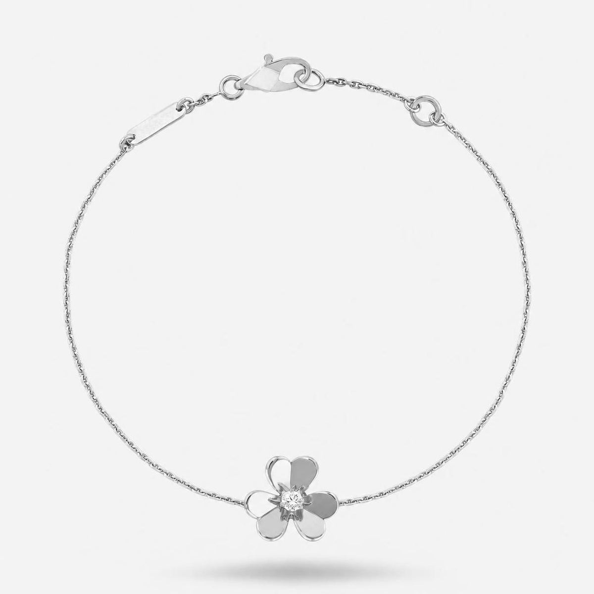Van Cleef & Arpels Frivole Diamond Mini Bracelet 18K White Gold