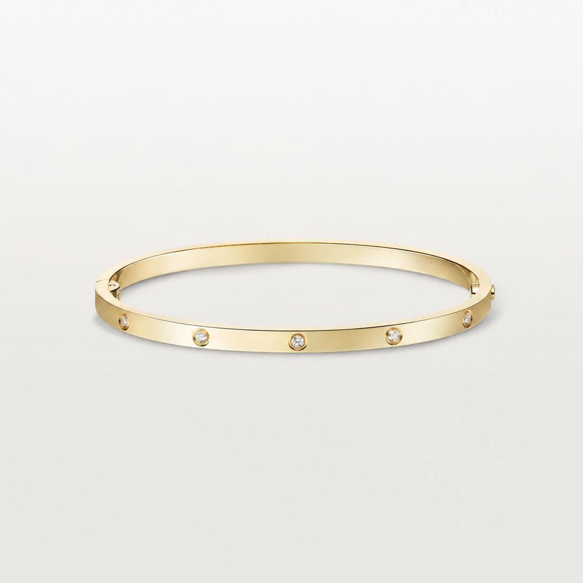 Cartier Love Bracelet Small Model 10 Diamonds 18K Yellow Gold