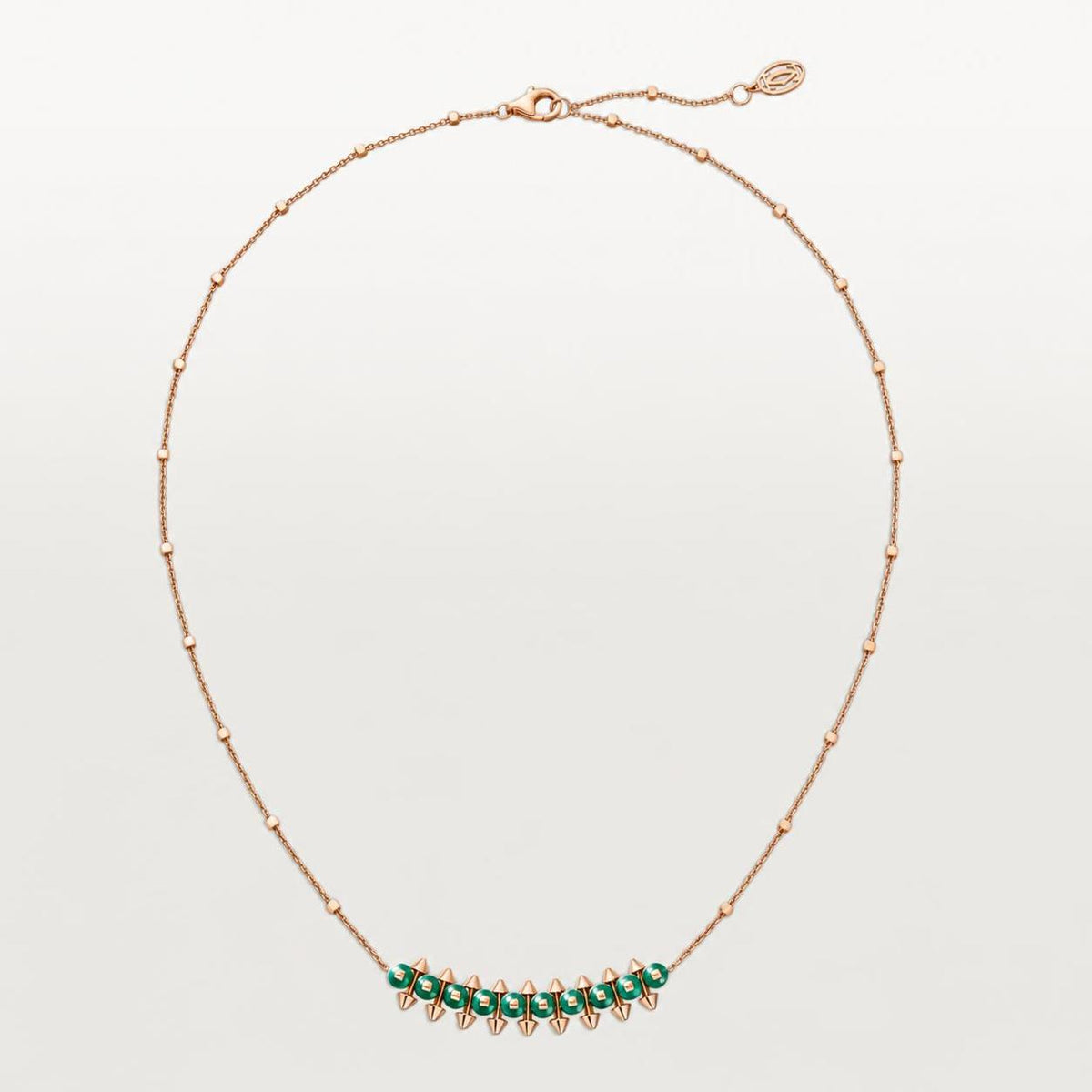 Cartier Clash de Cartier Pendant Green-Dyed Agate 18K Rose Gold