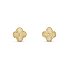 Van Cleef & Arpels Vintage Alhambra Earrings 18K Yellow Gold