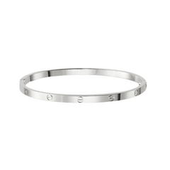 Brazalete Love Pequeño Oro Blanco 18K