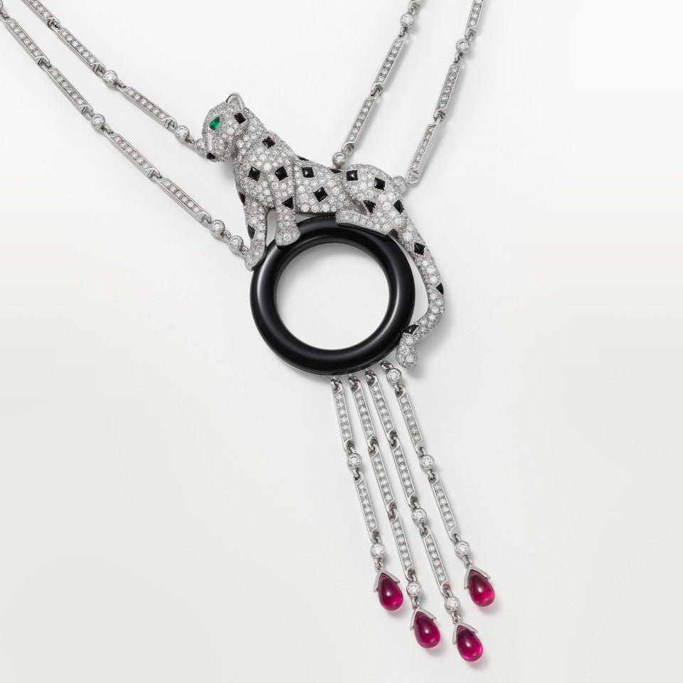 Cartier Panthère de Cartier Necklace White Gold Rubellites Diamonds